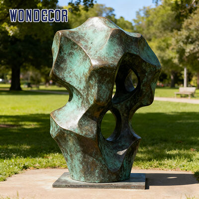 Large-Scale Abstract Rockery Bronze Sculpture for Garden Decoration
