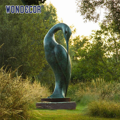Large Size Outdoor Garden Bronze Isis Abstract Bird Statue